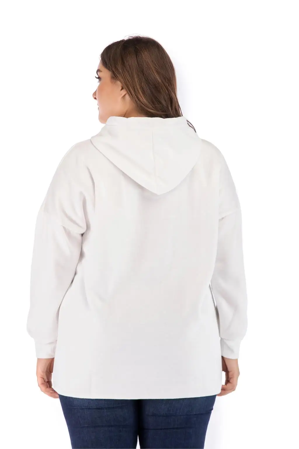 5XL плюс размер толстовки женские осень зима женские красные толстовки с капюшоном женские с длинным рукавом сплошной пуловер с капюшоном Топы Блузка