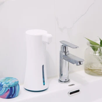 

450ML Liquid Soap Dispensers Auto-induction Infrared Sensor Fine Foam Soap Dispenser Bathroom Kitchen Balcony No Noise Low Power