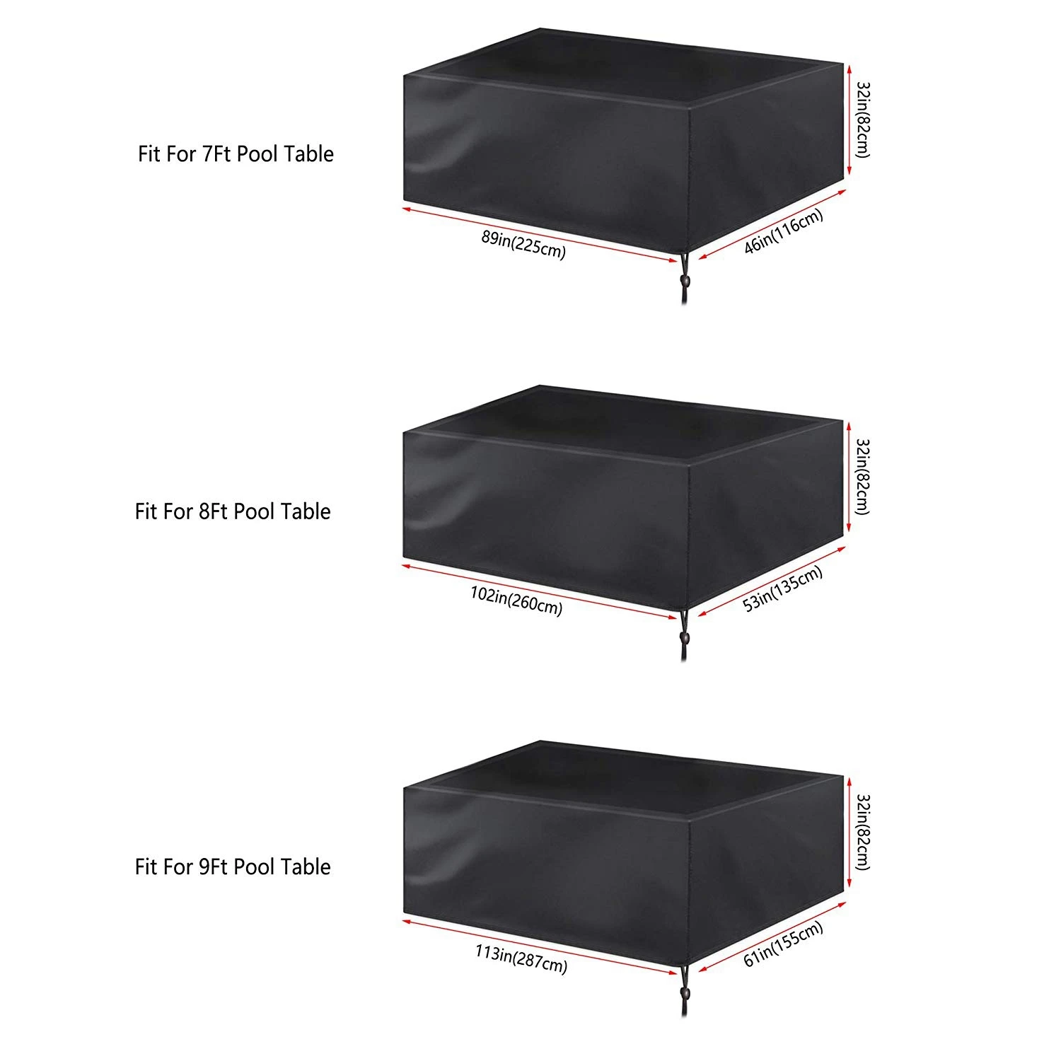 Pool Table Cover Full Protection,Billiard Table Covers Light Weight with Drawstring for Snooker Table