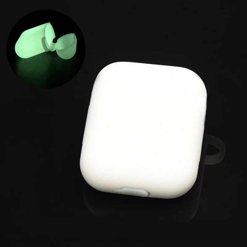 Светящийся силиконовый чехол для наушников Air Pods Защитная крышка для гарнитуры Airpods силиконовая защитная крышка