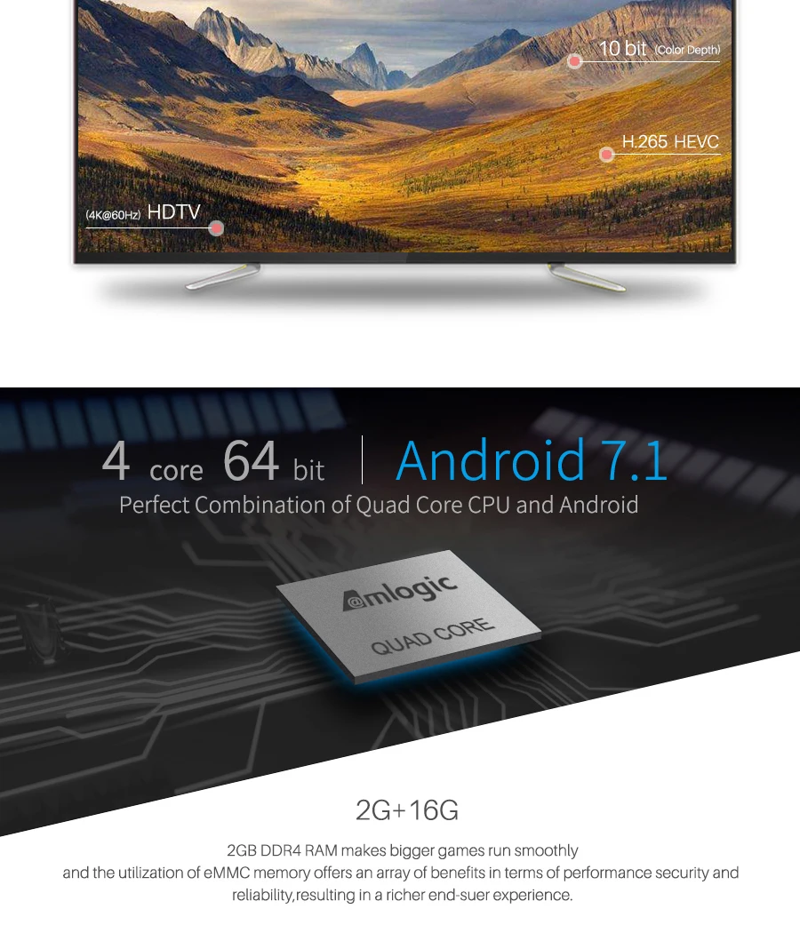 KI PRO 2 GB/16 GB DVB-T2 DVB-S2 DVB-C Android 7,1 ТВ Box Amlogic S905D двойной WI-FI HD спутниковый ресивер+ 1 год Clines Европейский сервер