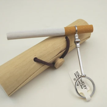 

HOT Lady's Elegant Retro smoking pipe ring jade ring shelf supports to prevent the fingers yellowed-Silver