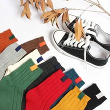 Горячая Распродажа, 1 пара теплых женских носков, полосатые носки, осенне-зимние стильные Рождественские Зимние носки для женщин, женские забавные носки