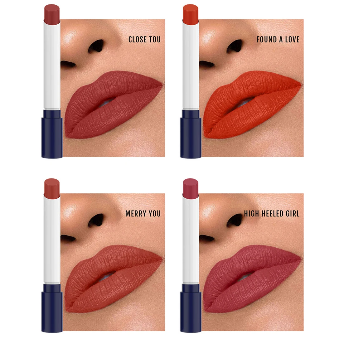 Qibest 4 Colors Cigarette Lipstick Set Smoke Tube Lipstick Makeup Velvet Matte Long Lasting Lips Nude Rouge Lip Batom Waterproof Qibest 4 Colors Cigarette Lipstick Set Smoke Tube Lipstick Makeup Velvet Matte Long Lasting Lips Nude Rouge Lip Batom Waterproof