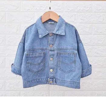 

2019 autumn jacket Korean version of the leisure casual wild shirt tide children's denim clothing children's jacket