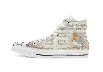 

Robin Custom Casual High Top lace-up Canvas shoes sneakers Drop shipping