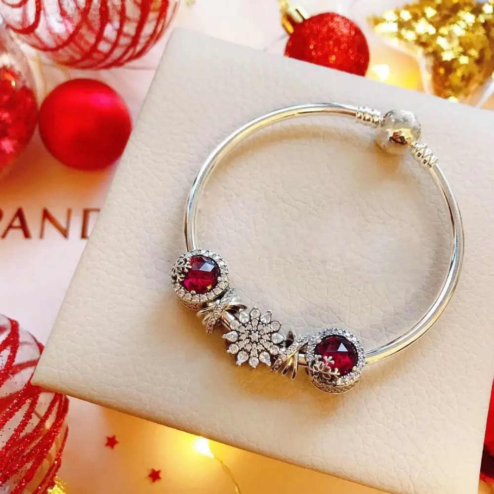Kaliyah 100%925 Pure Silver 1:1 Ruby Inlaid Bracelet Free Of Charge