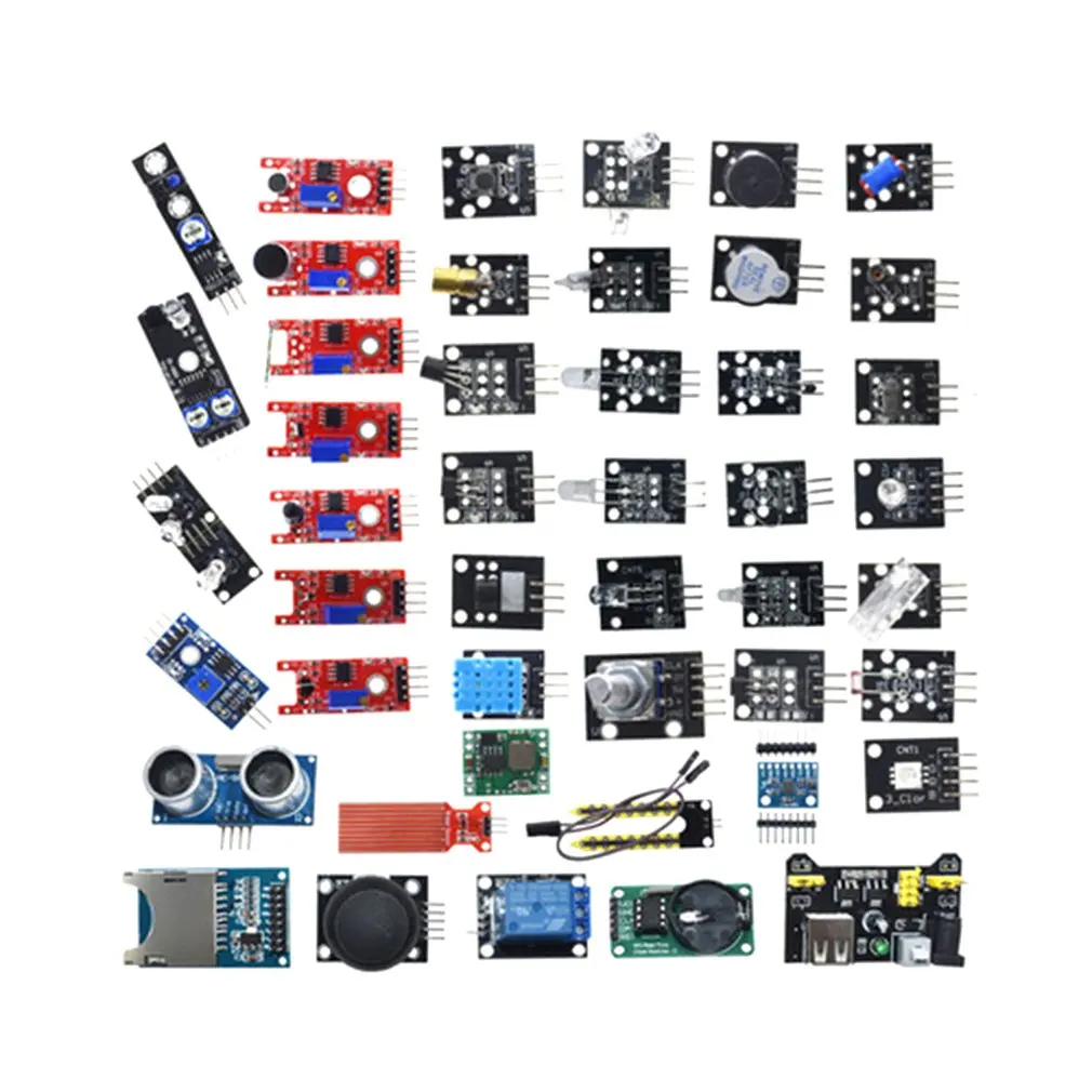 Для arduino 45 в 1 модуль датчика s стартовый комплект лучше, чем 37в1 комплект датчика 37 в 1 комплект датчика UNO R3 MEGA2560