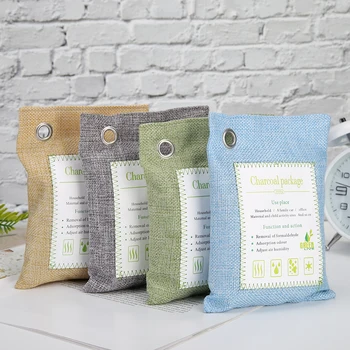 

200g Air Purifying Bag Activated Nature Fresh Bamboo Charcoal Car Home Natural Deodorant Mold Odor Purifier Air Freshener Bags