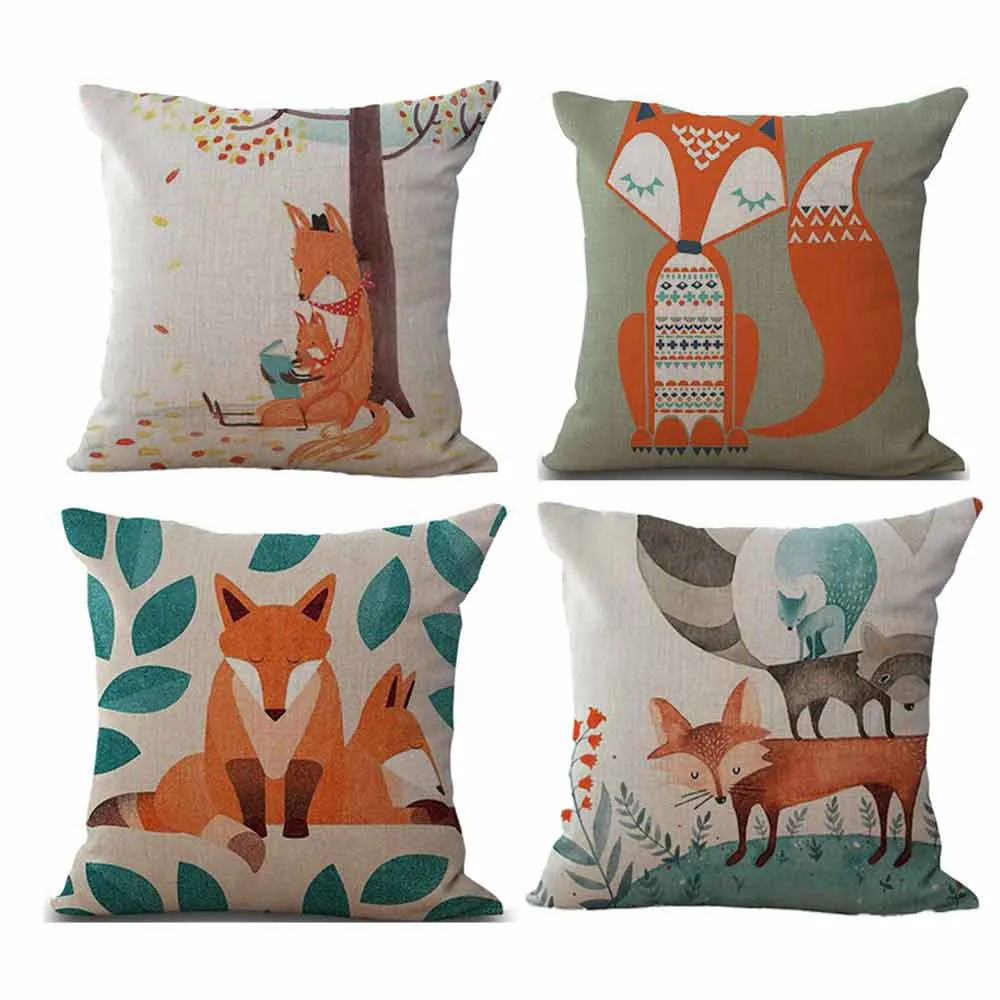 4PC Pillow Cases Linen Sofa Cushion Cover Home Decor pillow case accent chair WY714 4PC Pillow Cases Linen Sofa Cushion Cover Home Decor pillow case accent chair WY714