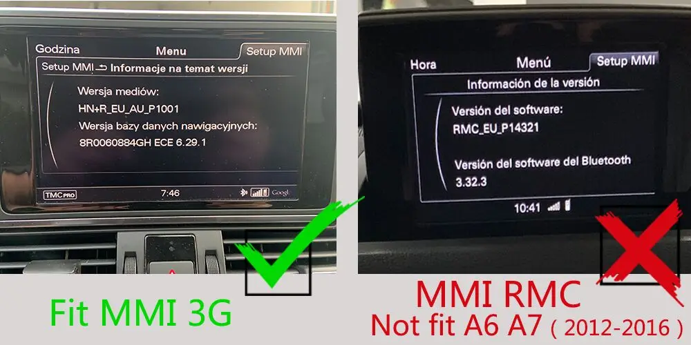 Andream беспроводной CarPlay интерфейс коробка для AUDI A6/A7/S6 экран обновление MMI система Поддержка Зеркало-Ссылка Android авто