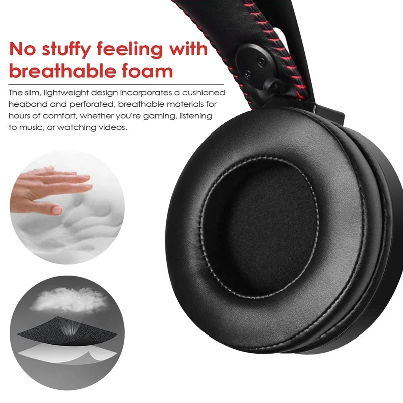 Gaming Headset PC Headset with Noise Canceling Mic Gaming Headphones for PS4 Super Nintendo Nintendo 64 One