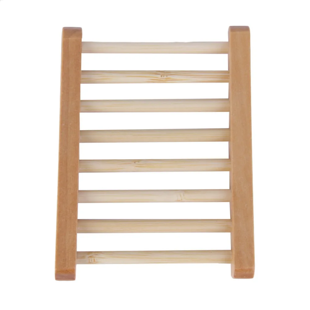 Natural Wood Soap Dish Wooden Soap Tray Holder Storage Soap Rack Plate Box Container for Bath Shower Plate Bathroom