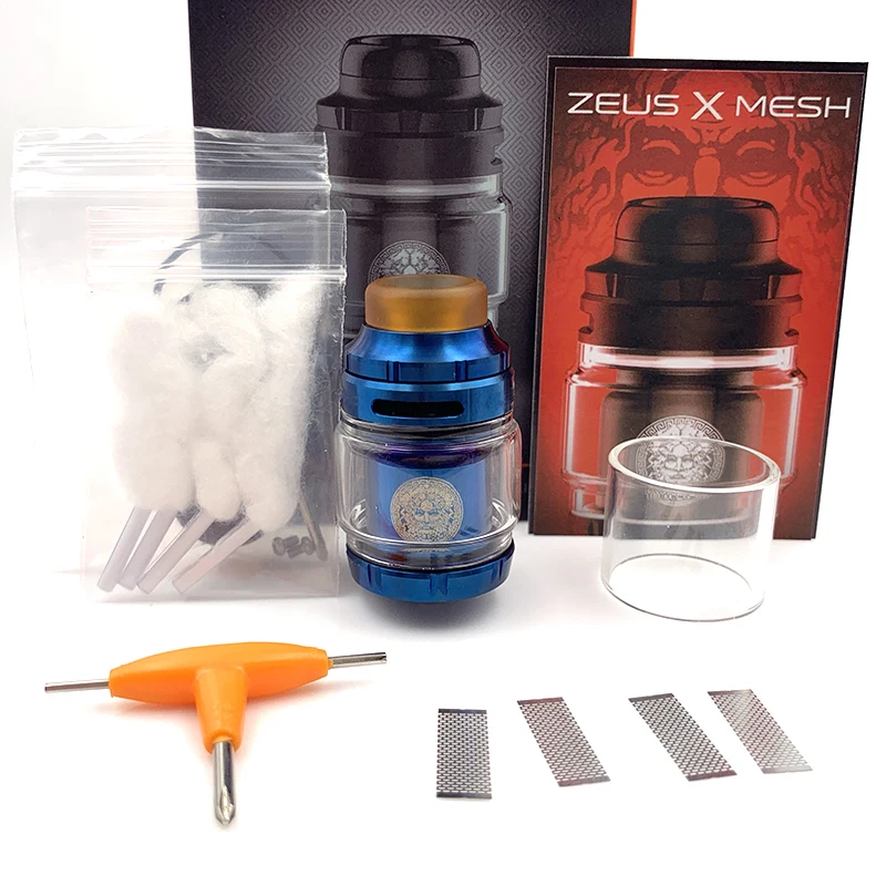 Vmiss Zeus X Mesh RTA Tank 4 5 мл Deck Ni80 Coil 810 капельный наконечник Топ-наполнение испаритель