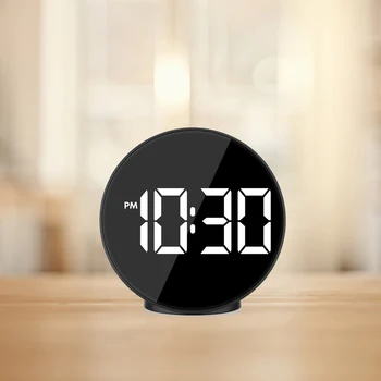 

Digital Alarm Clock Bluetooth Radio Alarm Clock Speaker Temperature LED Display Home Decoration Snooze Table Clock