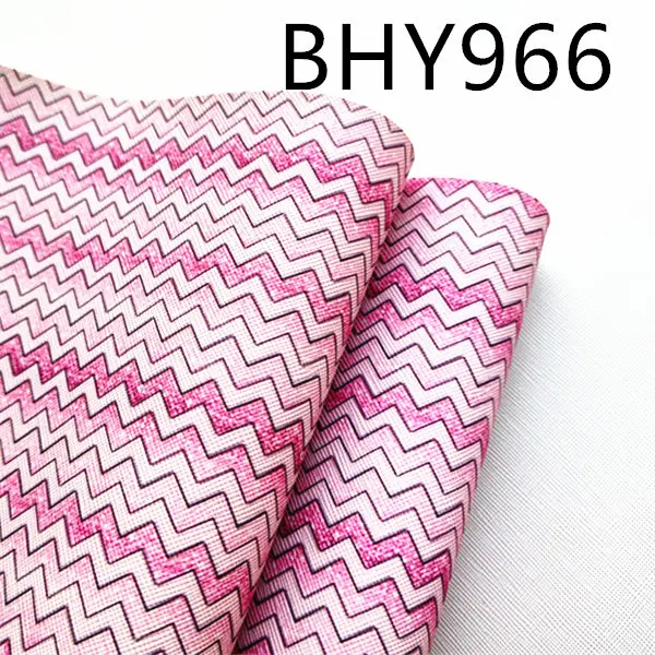 BHY966 20*33 см А4 шеврон узор печать синтетическая кожа ткань для DIY аксессуары BHY955 - Цвет: BHY966