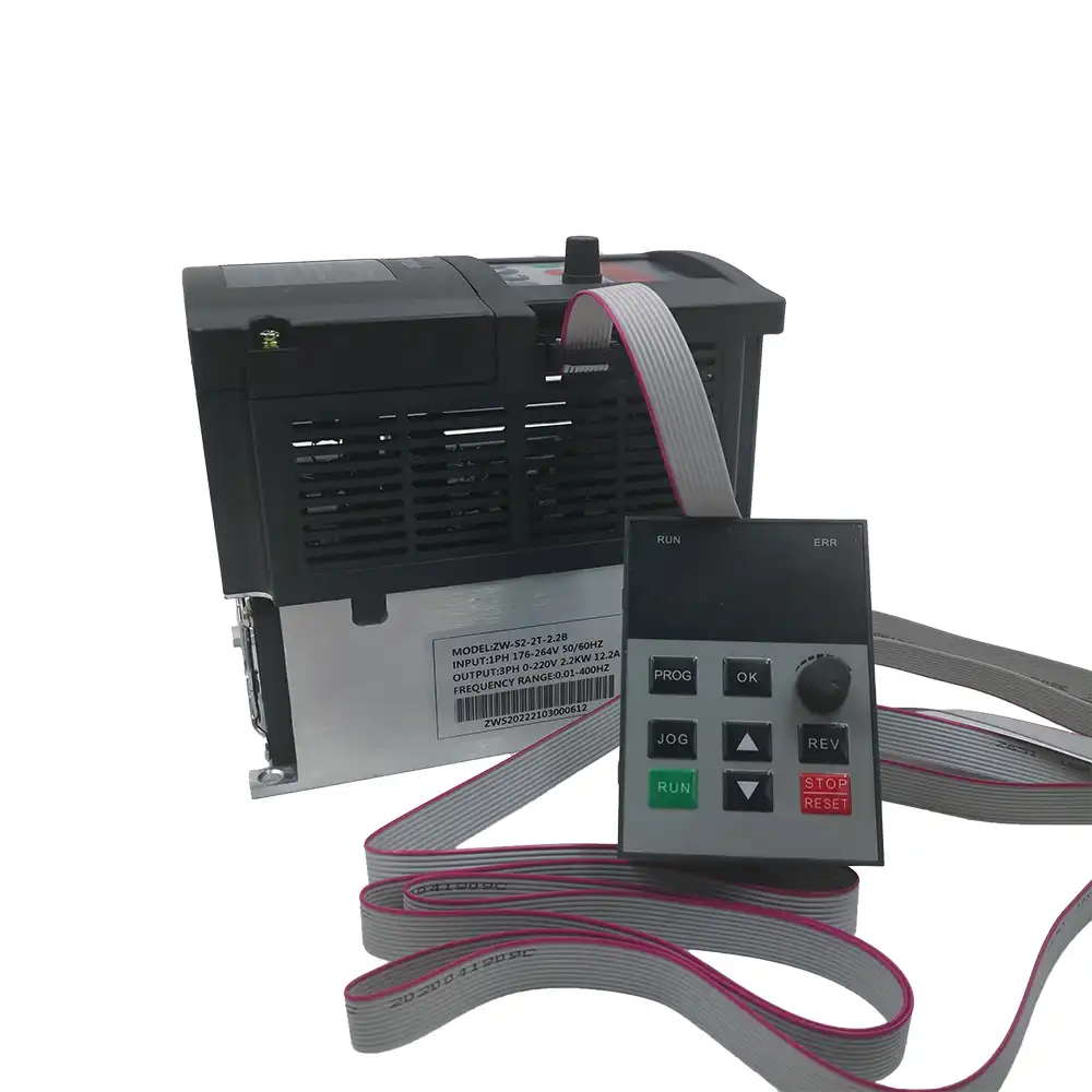 Vfd インバータ Zw S2b シリアル 1 5kw 2 2kw 単相 220 V 入力と三相モータと 2 メートルケーブルと外側パネル Inverters Converters Aliexpress