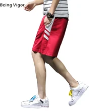 Мужские летние повседневные шорты длиной до колена, обшитые мужские шорты, одежда для серфинга, боксера, Brie, мужские пляжные шорты, спортивные мужские шорты-Карго