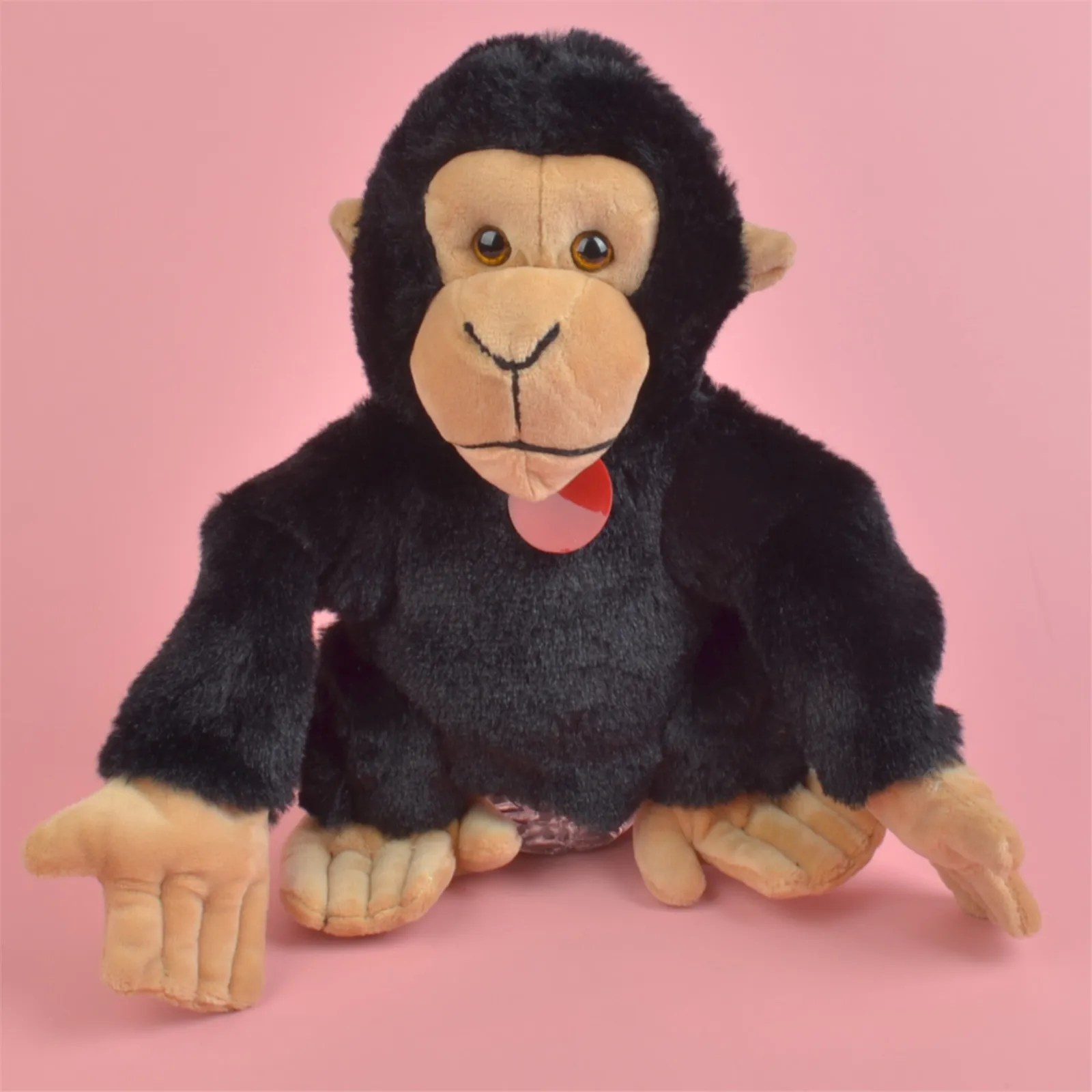23cm Animal Gorilla Abdominal Doll Cute Hand Puppet Soft Large Dolls