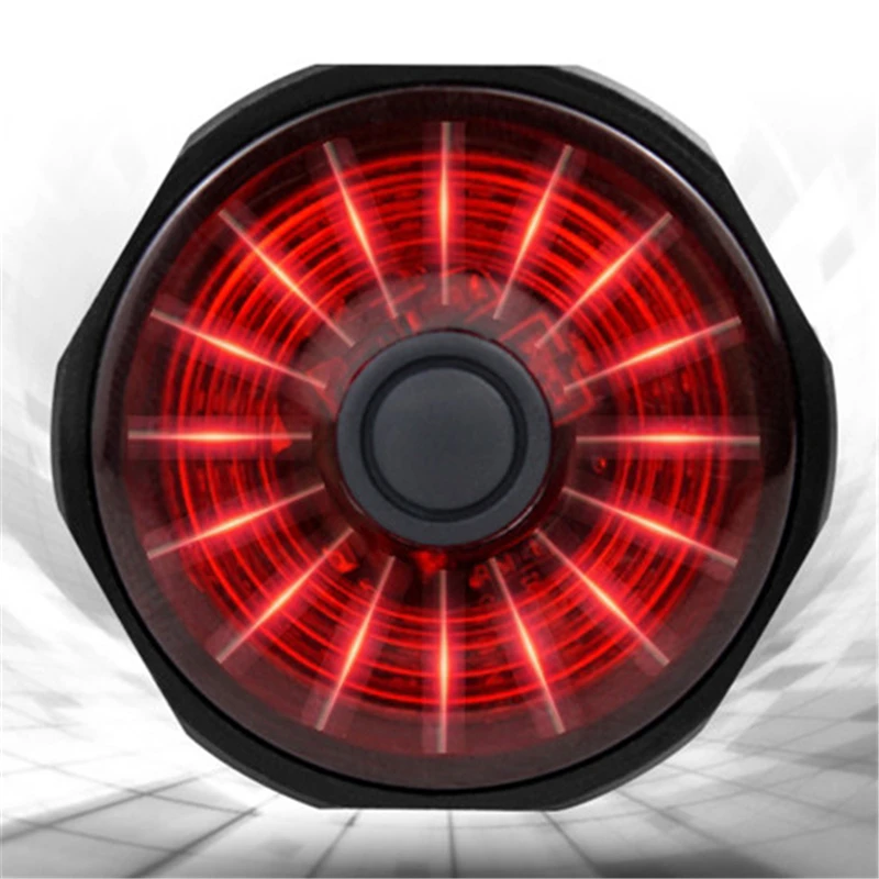MEROCA Road Bicycle Super One LED Taillights Intelligent Sensor Light USB Charge MTB Bike 