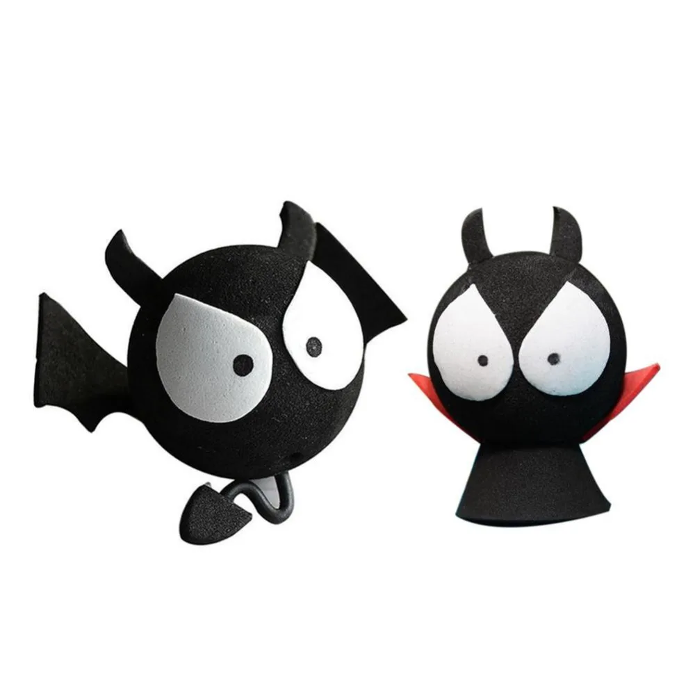 Злой вампир воздушная ручка Топпер мультфильм украшение на крышу автомобиля аксессуары автомобиль-Стайлинг Милая автомобильная антенна для установки на крыше мячи с животными Черная летучая мышь