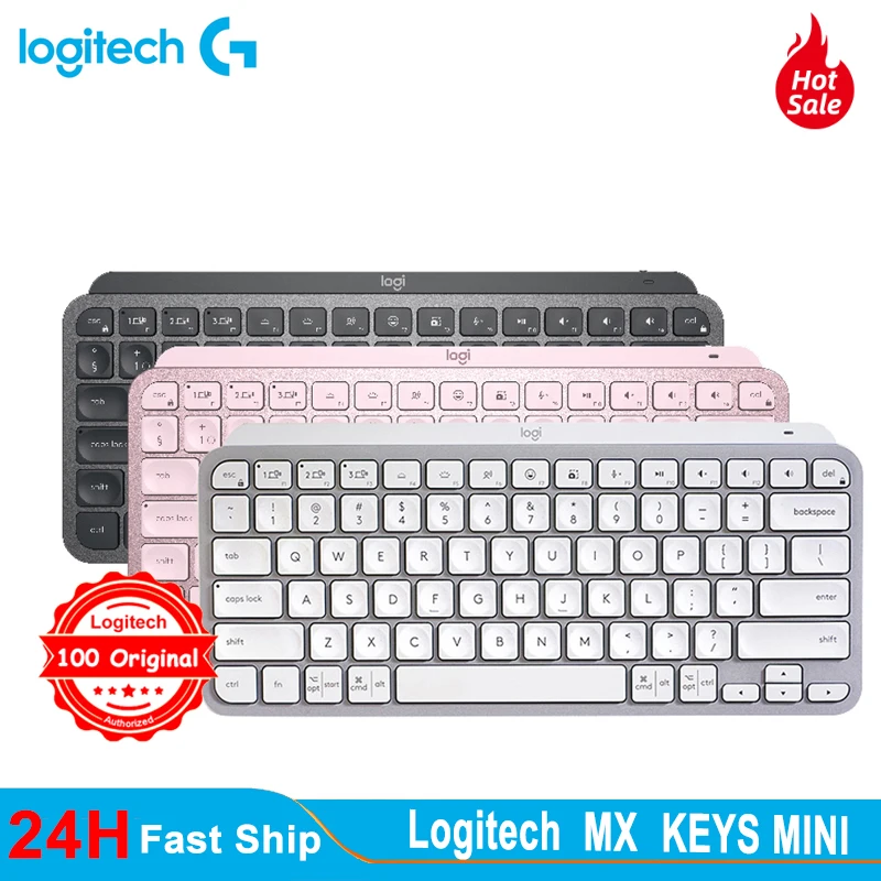 

Клавиатура Logitech Mx Keys Mini Беспроводная Водонепроницаемая с Bluetooth-клавиатурой заряжаемая с перекрестным экраном офисная тонкая высококлассная клавиатура без цифровых цифр