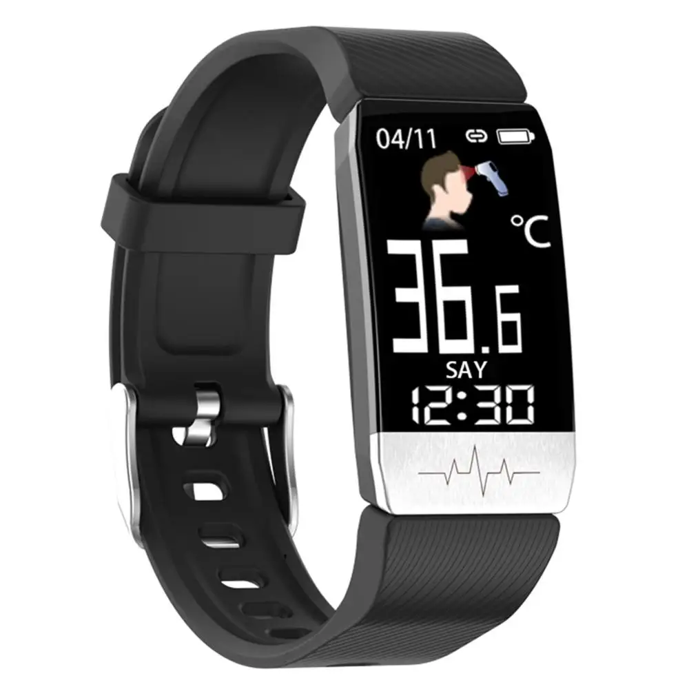 

Body temperature measurement Band Smart Wristband Blood Oxygen Magic Screen Health Sport Bracelet Swim Monitor