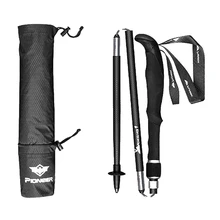 Pioneer 1 шт. углеродное волокно Поход полюс Портативный Открытый Сверхлегкий 5 секций альпеншток трости для кемпинга Пешие прогулки