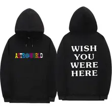 Мужской/женский пуловер, толстовка Трэвиса Скотта ASTROWORLD WISH YOU WAS HERE, толстовки с капюшоном, модная толстовка с надписью ASTROWORLD, уличная одежда