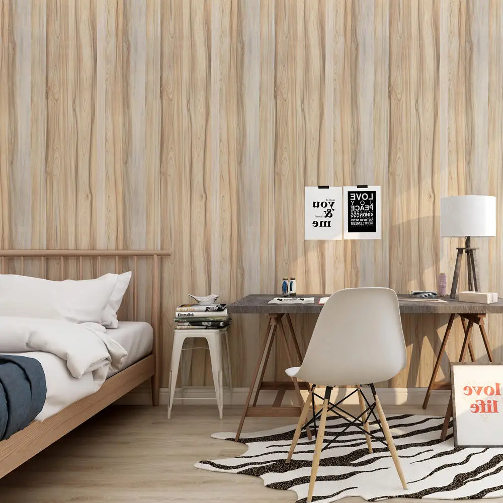 

Light Wood Grain Peel And Stick Wallpaper Wood Texture Removable Self Adhesive Wallpaper Contact Paper For Kitchen Cupboard Door