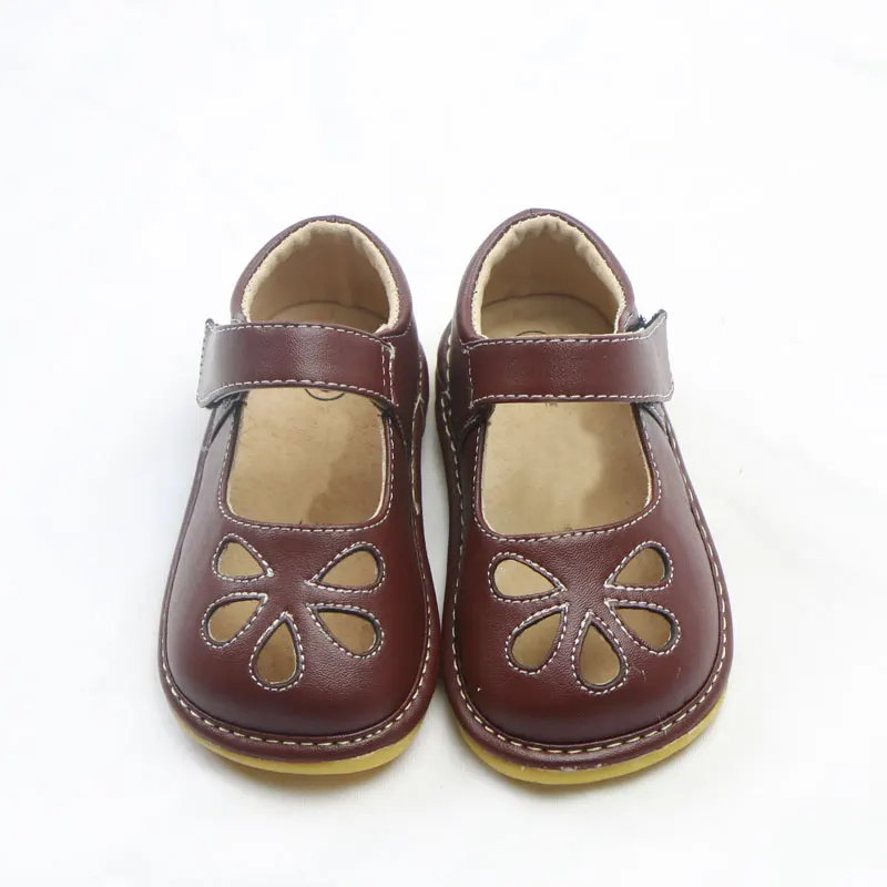 MERABLLE New Arrival Cute 1-3 Years Old Girls Baby Shoes with sound Soft Toddles Mary Jane First Walker Kids Sandals Casual