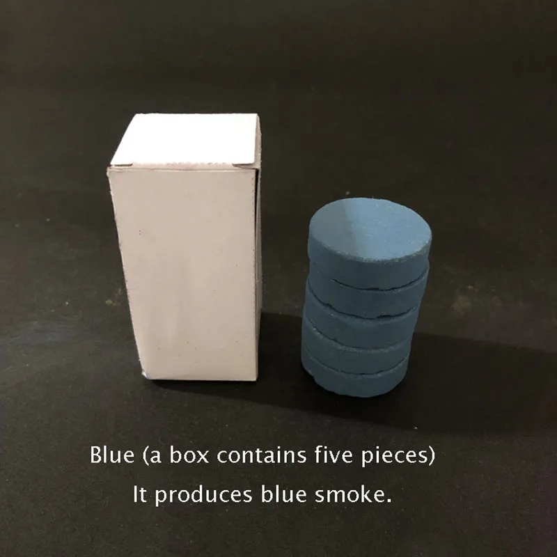 Красочный магический дым трюки реквизит огненные советы забавная игрушка пиротехника дым торт туман маг Backgroud дым волшебник забавная игрушка 3 - Цвет: Синий
