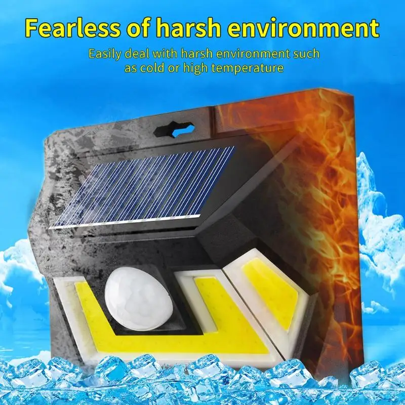 Прочный крыльцо огни классический деликатный 54LED COB солнечной энергии настенный светильник датчик движения водонепроницаемый садовый открытый светильник