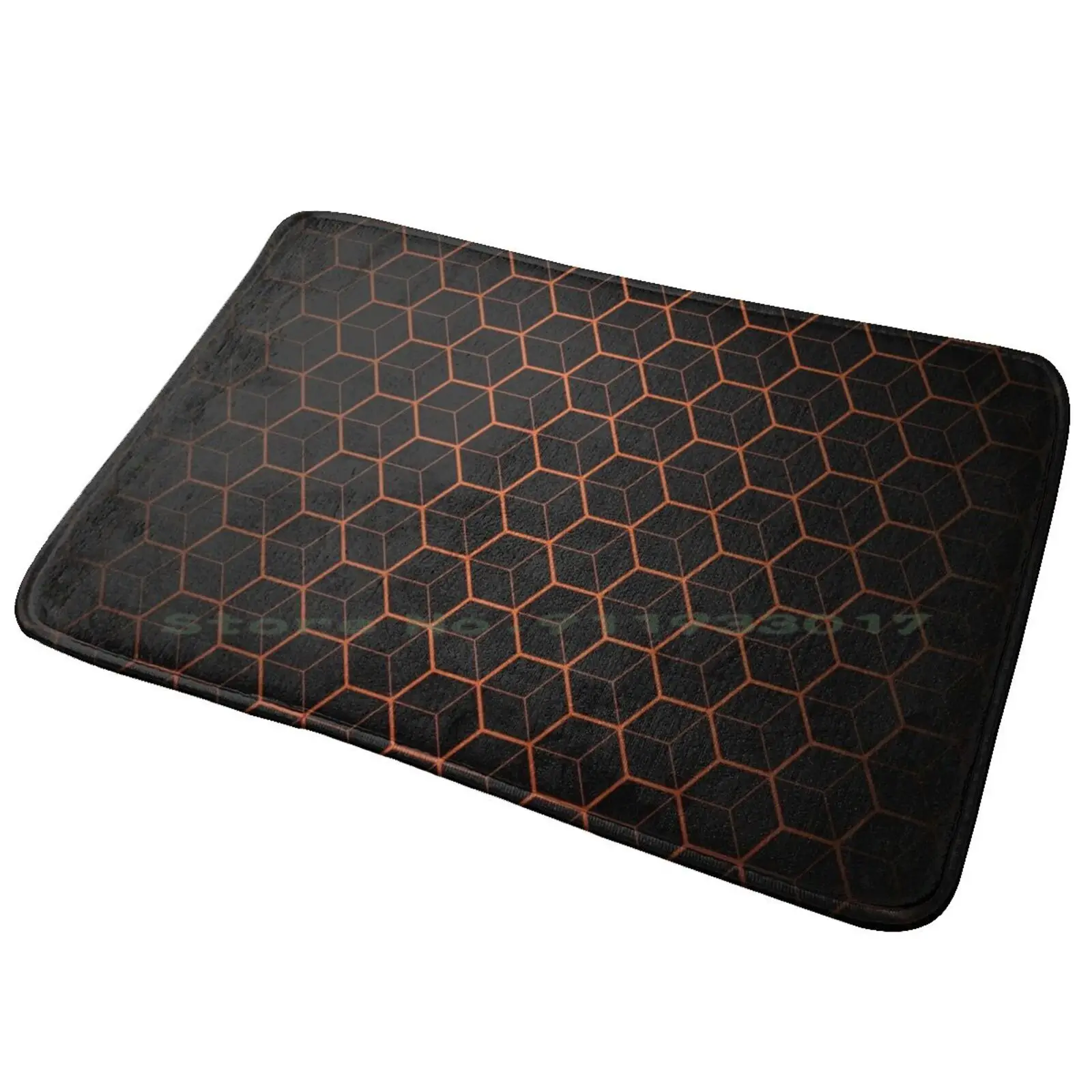 

Dark Hexagons Entrance Door Mat Bath Mat Rug Leaf Leaves Winter Beauty Autumn Seazon Fall Seazon Anti-Slip Bedroom Kitchen Foot