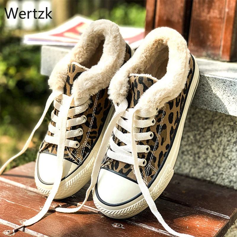 2019 mulheres inverno vulcanizado sapatos mulher curto de pelúcia quente tênis senhora rendas até flatform feminino leopardo calçados femininos a952|Sap. Vulcaniz. Fem.| - AliExpress