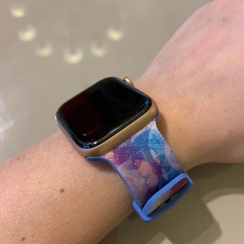 ALPQ Мягкая силиконовая лента для Apple Watch ремешок 38 мм 40 мм 42 мм 44 мм спортивный сменный Браслет для Apple Watch серии 4 3 2 1