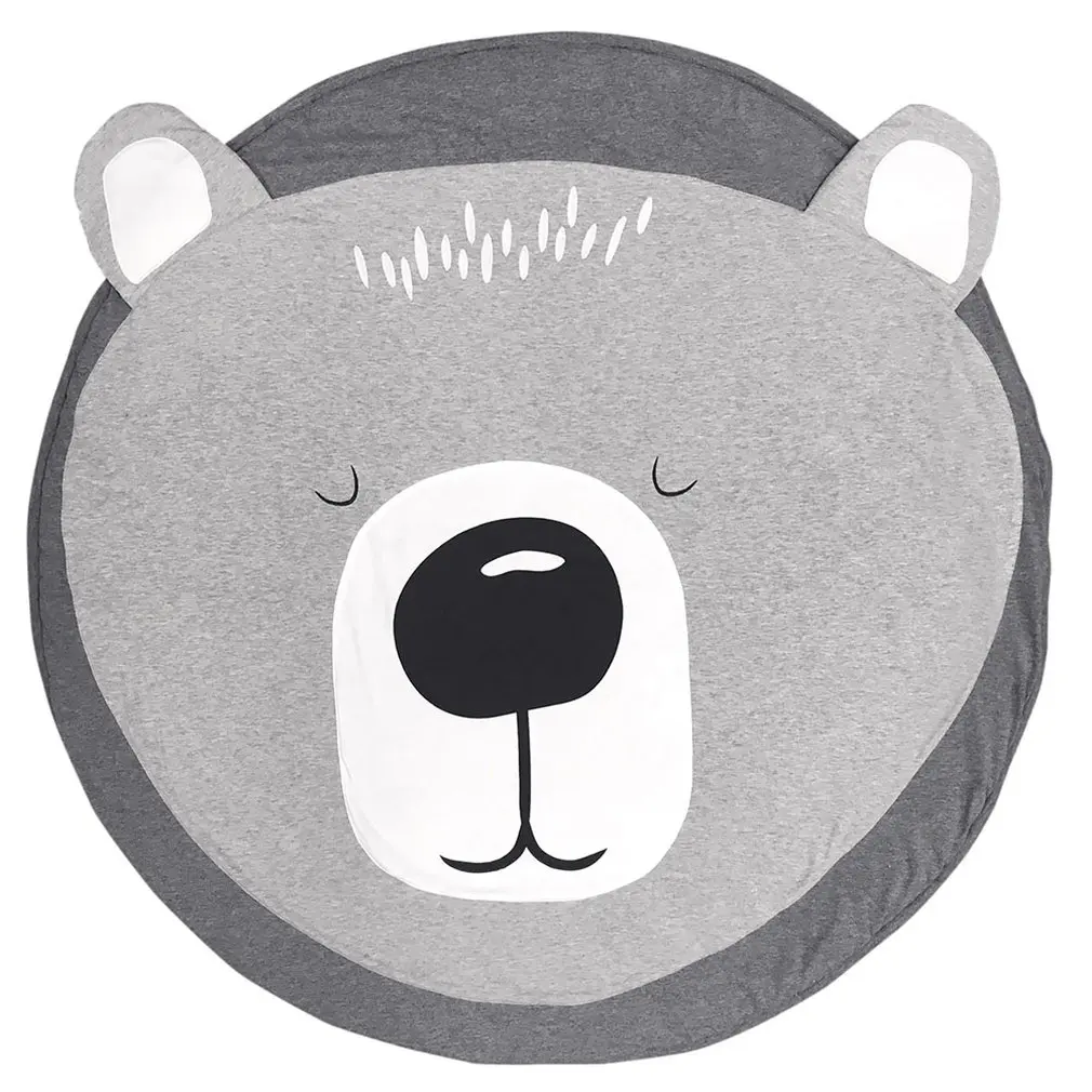 Bear Печатный детский коврик для ползания игровой коврик детский декор комнаты tion мультфильм маты для ползания декор комнаты утолщение - Цвет: Bear