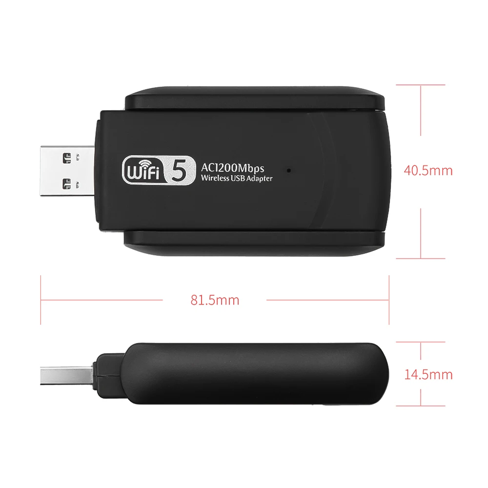 KEBIDU USB wifi адаптер приемник 1200 Мбит/с двухдиапазонный wifi ретранслятор антенна донгл 5 ГГц 2,4 ГГц мини USB Сетевая карта 802.11acI
