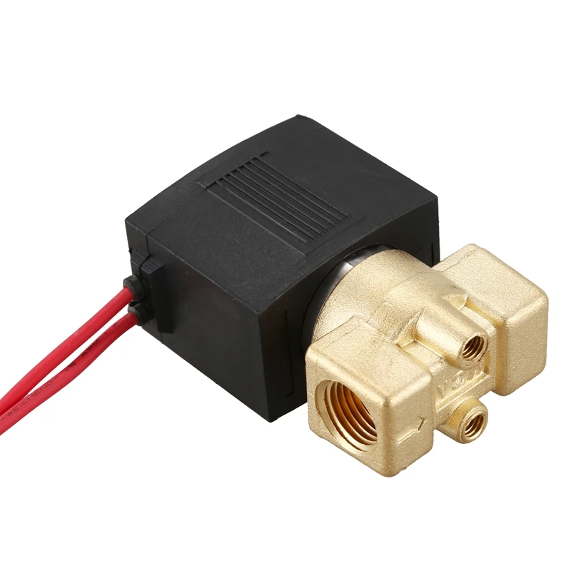 Электромагнитный клапан AC220V медный корпус клапана 2/2-Way Миниатюрный электромагнитный клапан нормально закрытый электромагнитный клапан