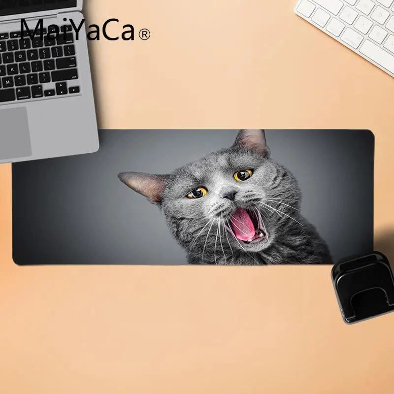 MaiYaCa Лидер продаж животное собака кошка большой коврик для мыши ПК компьютерный коврик геймер скорость мыши розничная маленький резиновый коврик для мыши