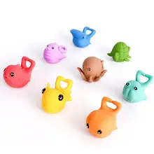 8 шт. Детские Игрушки для ванны распыление игрушка для ванны резиновый мультфильм ванная комната Бассейн животные вода спрей игрушка для ванны