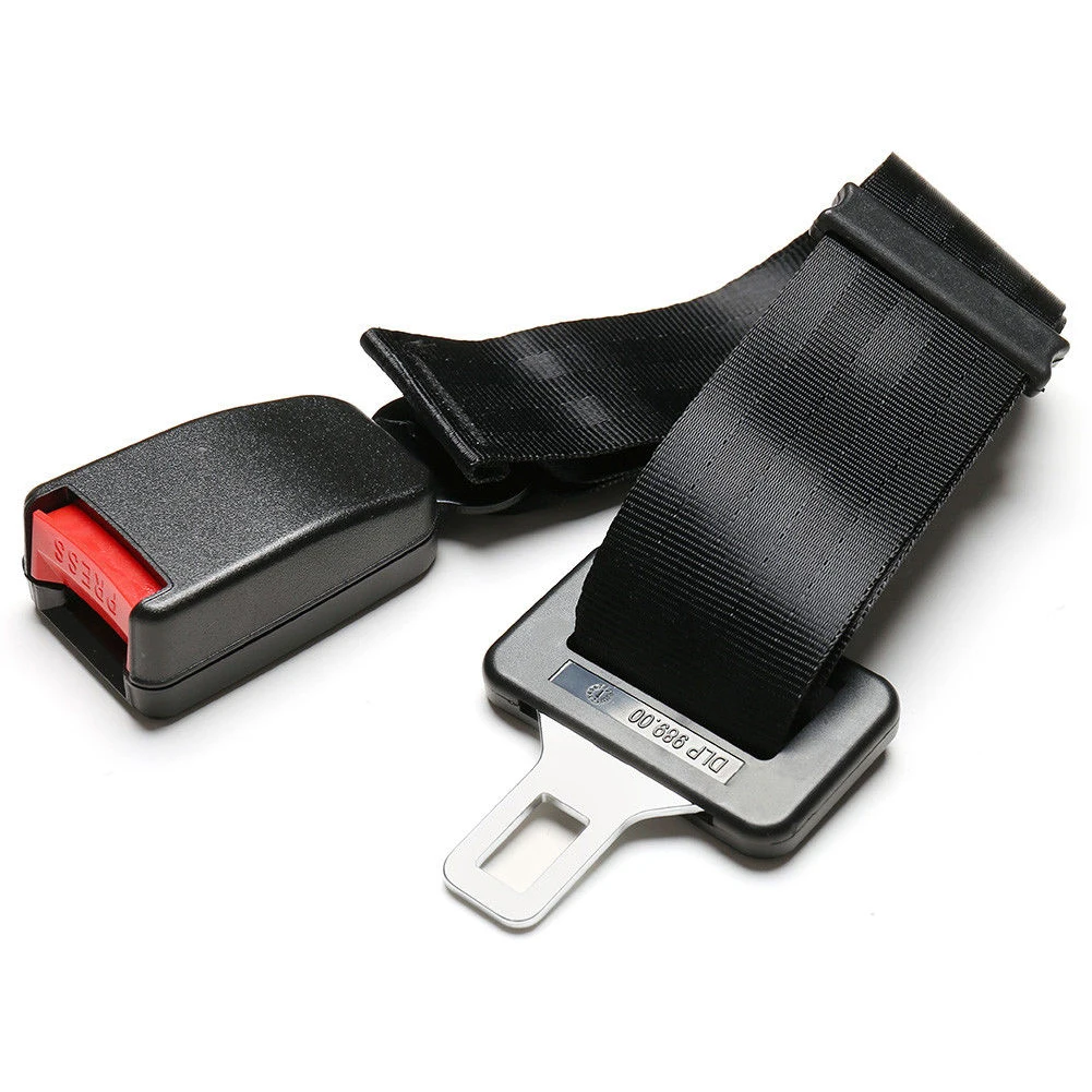 

36cm 14" Universal Car Reliable Auto Seat Seatbelt Safety Belt Extender Extension Buckle Seat Belts & Padding Extender