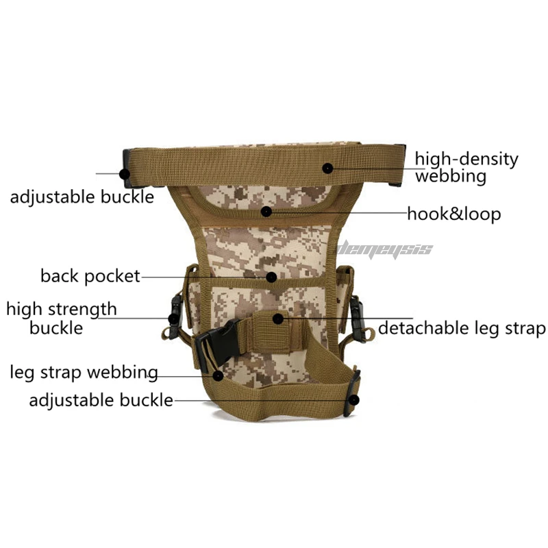 Тактическая уличная спортивная сумка для ног, военная охотничья сумка, многофункциональная камуфляжная сумка