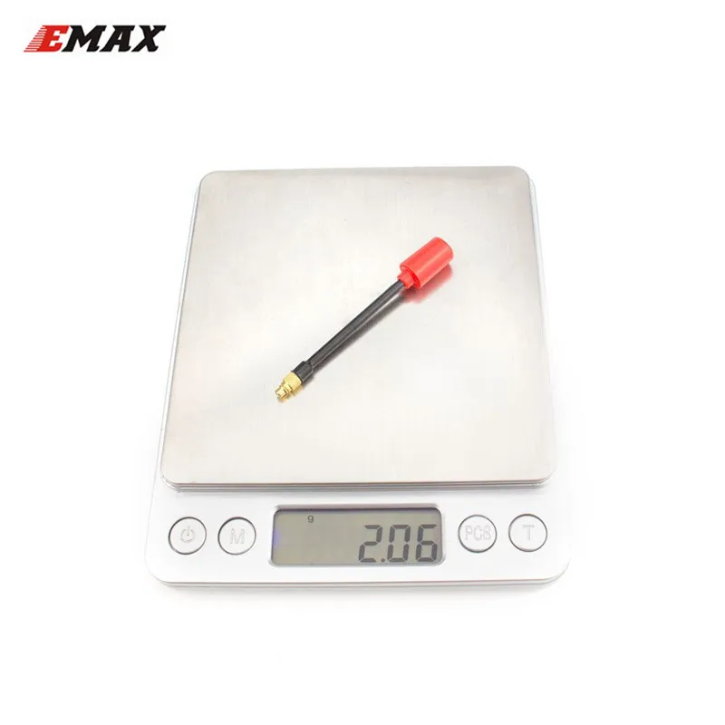 Оригинальная антенна EMAX 50 мм 5 8G 3dBi FPV RHCP/LHCP SMA/MMCX угол для гоночного дрона