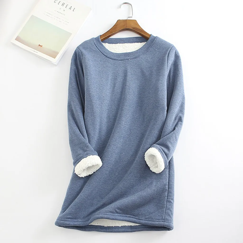 Women's Autumn Winter Top blouse women Plus Size Loose Thickened Velvet Warm Bottoming Shirt Top 5XL plus size Shirt Femme