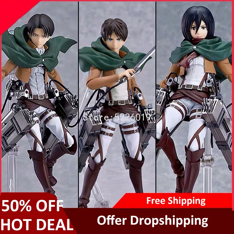 Фигурка аниме Атака Титанов 15 см 207 # Эрен Йегер фигурка 203 Mikasa 213 игрушки | Игрушки