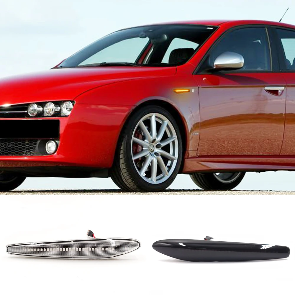 2pcs Led Dynamic Side Marker Lights Arrow Turn Signal Blinker Lamps For