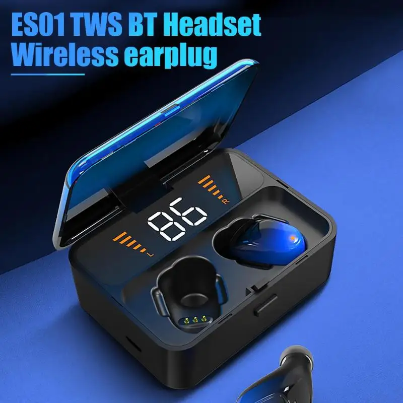 ES01 Bluetooth 5,0 наушники IPX7 водонепроницаемый сабвуфер стерео CVC8.0 Мода Движение игровая гарнитура TWS беспроводные наушники