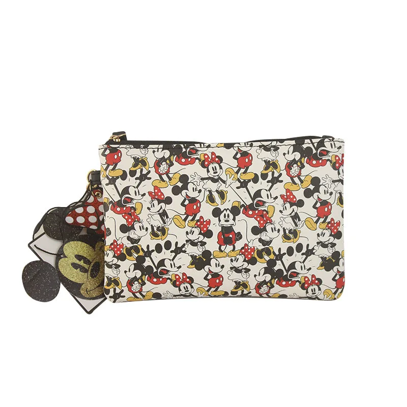 

Disney Mickey Mouse portable pen pencil cartoon PU bag storage boys and girls children student gift coin case lady coin purse