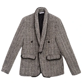 

Personalized Business Men Blazer Casual Vintage Winter Blazers Men Suits Tweed Plaid Blazer Masculino Casual Men Suit YY50MB